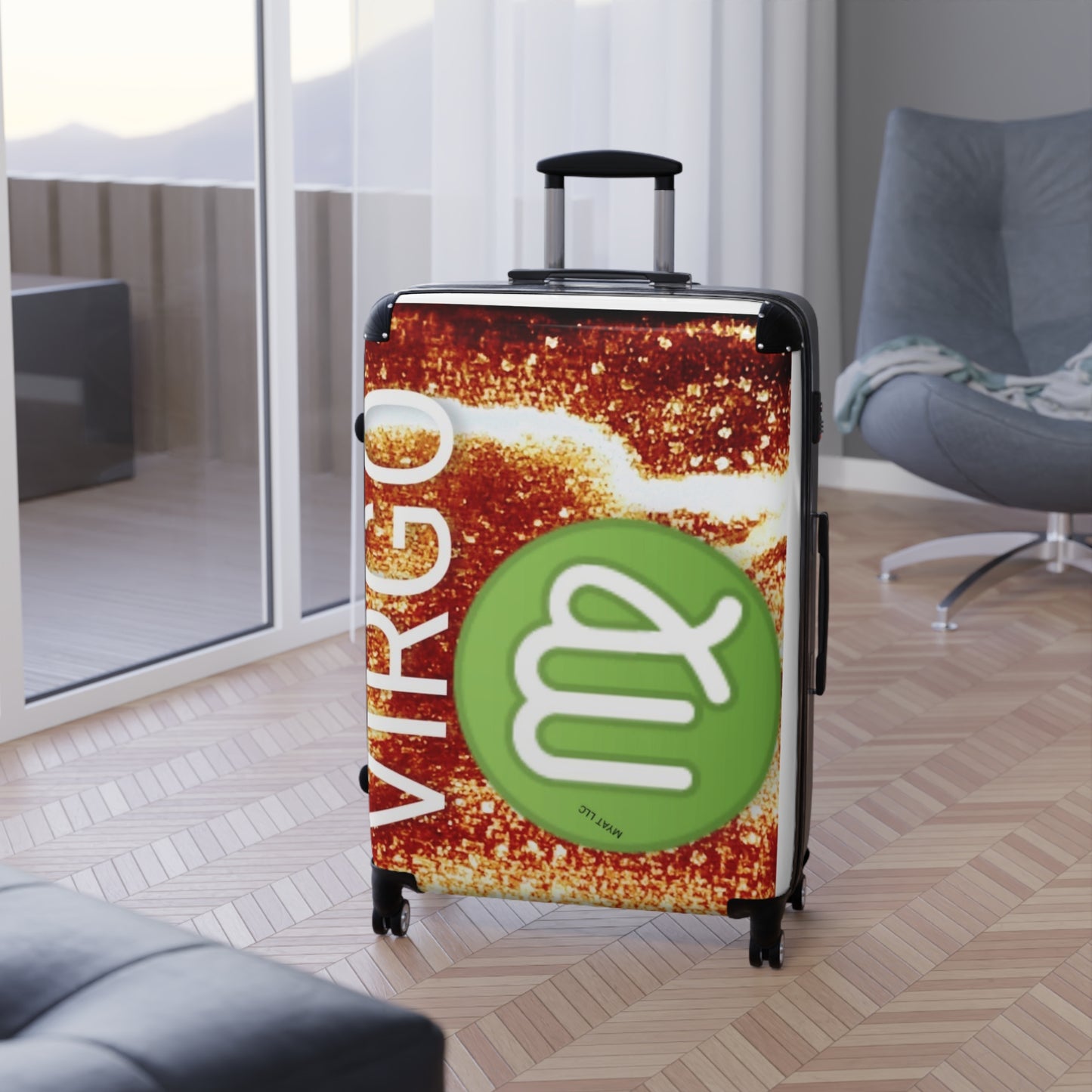 Suitcase travel bag zodiac sign