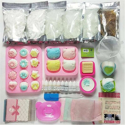 1 Bag DIY Hand Making Soap Making Bases Soap Material  Removal Pimple Pores Acne Treatment Cleanser Transparent Plant Soap Bases