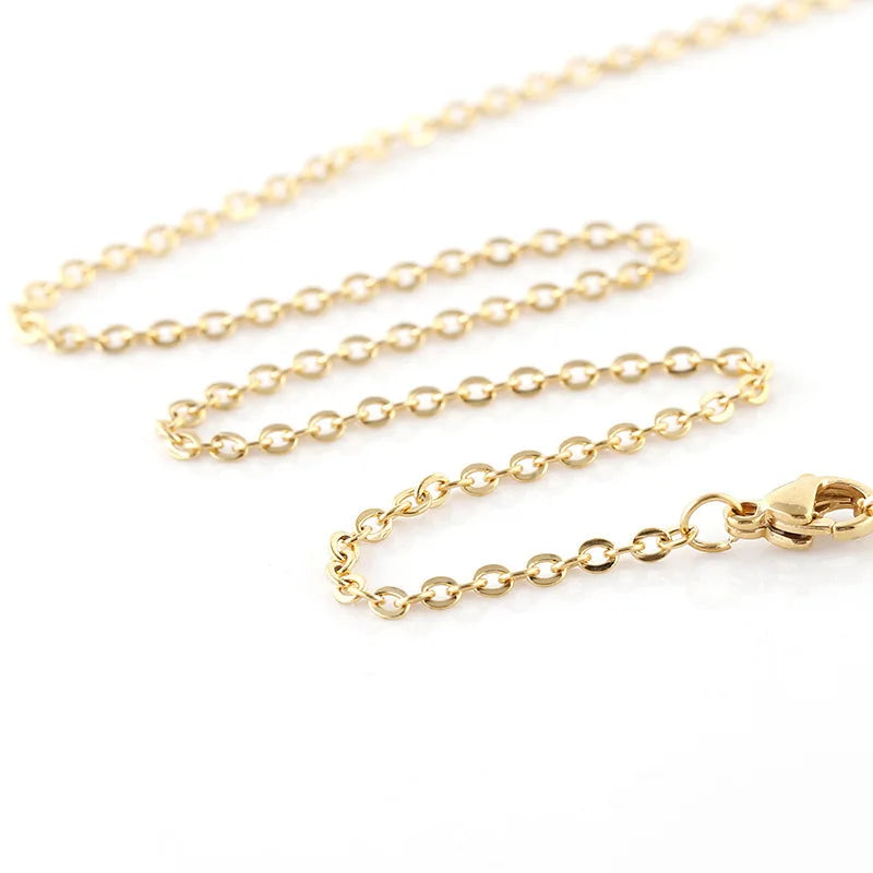 lucky Zodiac Sign Necklace For Women Gold Color Stainless Steel Necklaces Aquarius Pisces Aries Taurus Letter Collier