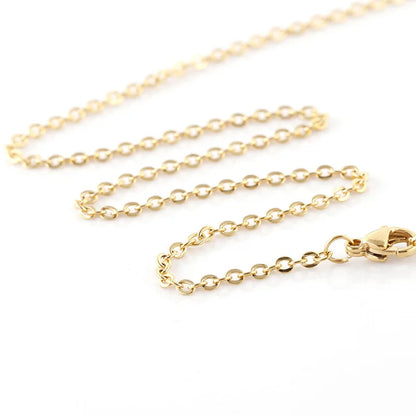 lucky Zodiac Sign Necklace For Women Gold Color Stainless Steel Necklaces Aquarius Pisces Aries Taurus Letter Collier