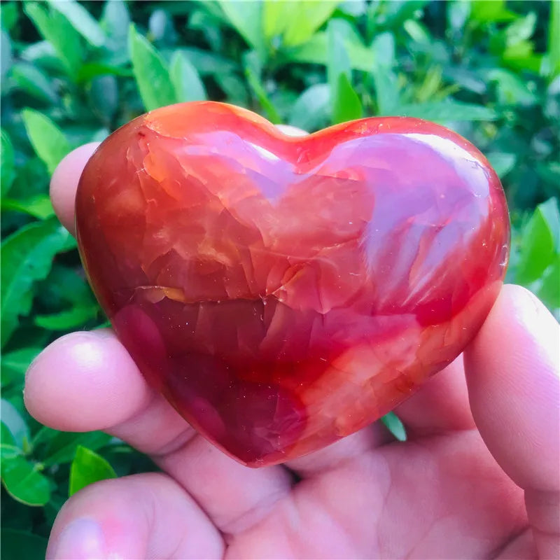 Gorgeous Rare Carnelian Geode Crystal Quartz Agate heart Polished Specimen Natural stones and Minerals Rated 5.0 /5 based on 1 c