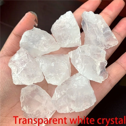 Natural Crystal Stones Rose Quartz Amethyst Fluorite Irregular Shape Mineral Rock Reiki Healing Stone Specimen Home Decor