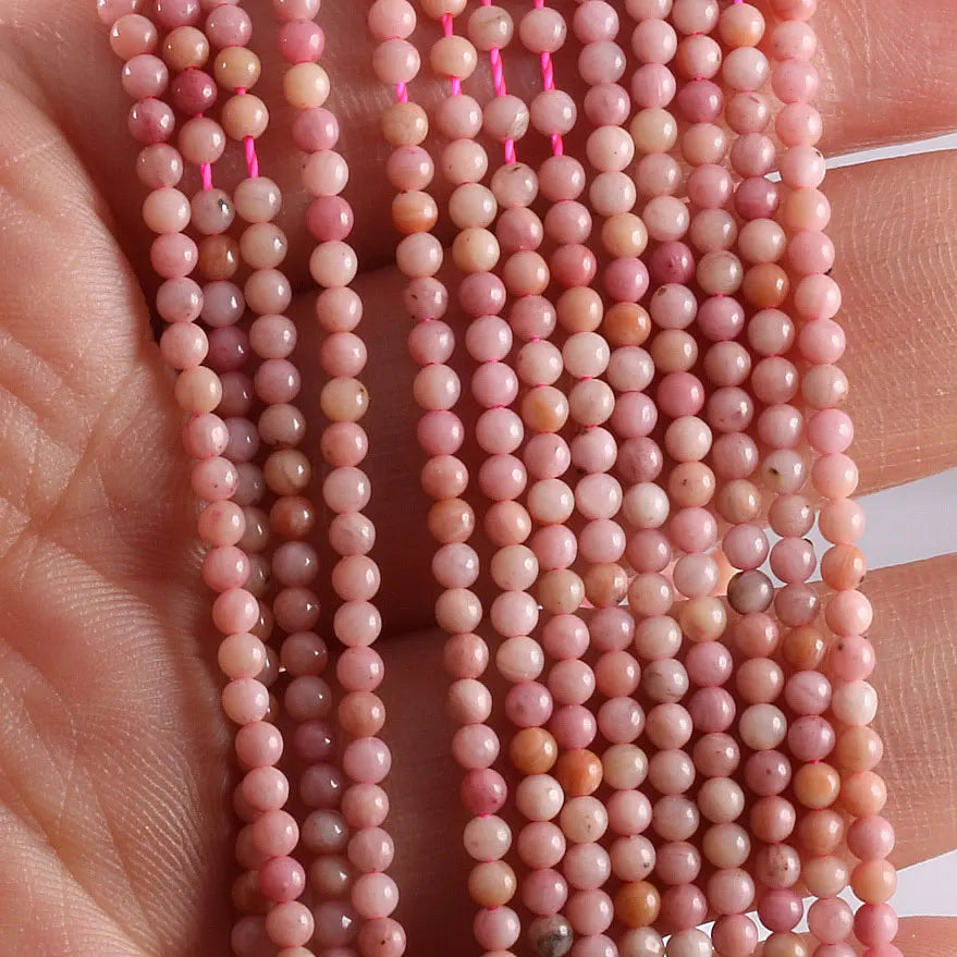 2024 New Wholesale Natural Stone Beads Rose Quartze Amethysts Agates Beads For Jewelry Making Beadwork DIY Bracelet 2mm 3mm