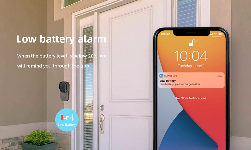 Tuya WiFi Doorbell Camera Battery DC AC 12-24V Powered SmartHomeVideo Doorbell Home 1080P Wireless Intercon Door bell with Alexa