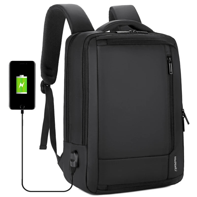 USB Charging Waterproof Business Travel bag Multifunction Anti-theft 14 15.6" inch Laptop Backpack Boys School bags Backpacks