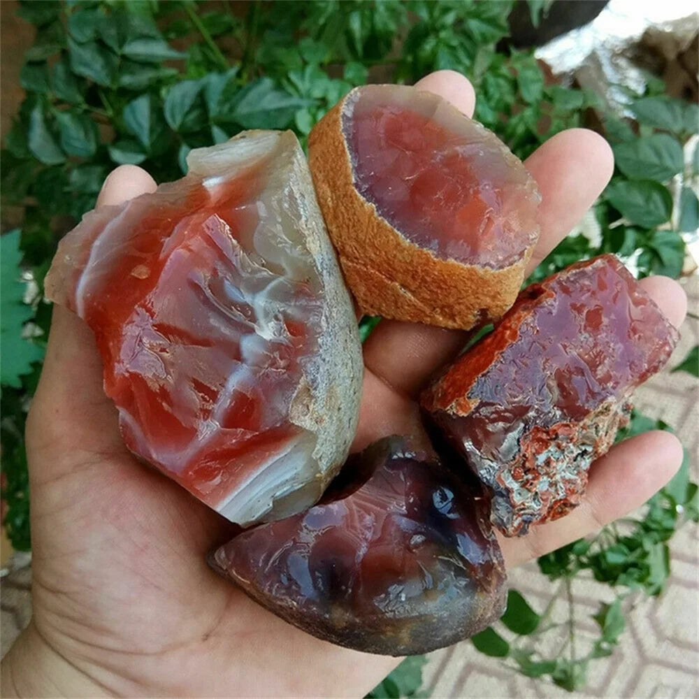 100g Bulk Lot Natural Rough Carnelian Raw Stone Crystal Red Agate Mozambique Craft Decor