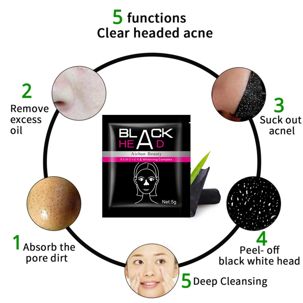 Blackhead Remover Mask Nasal Patch Deep Cleaning Skin Care Shrink Pores Acne Treatment Nose Mask Black Dot Pores Clean Strip