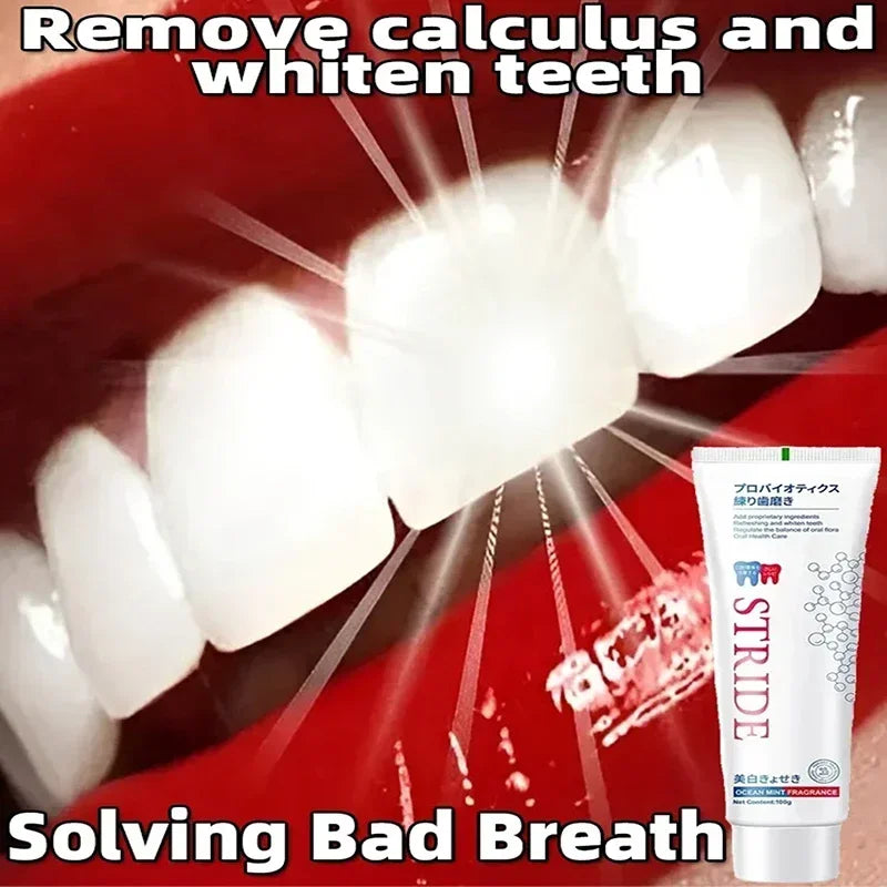 Whitening Teeth Toothpaste Dental Calculus stain Bad Breath  Remove  Brightening Preventing Periodontitis Dental Cleansing Care