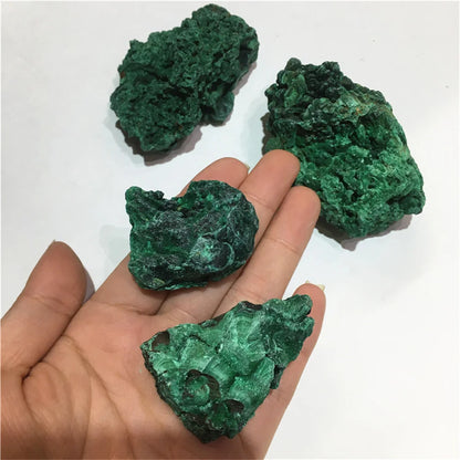 High Quality Natural Malachite Raw Stone Malachite Crystal Clastic Rock Cube Collectible  Witchcraft Magic Minerals Specimen