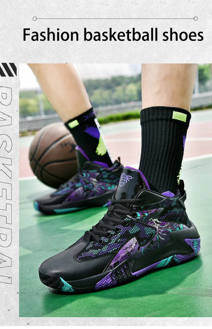 New Arrival Basketball Shoes Lightweight Breathable Sports Shoes Men Training BasketSneakers Street Combat Basketball Boots