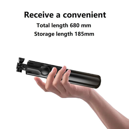 Wireless Bluetooth Selfie Stick Foldable Portable Tripod with Fill Light Shutter Remote Control for Android iPhone Smartphone