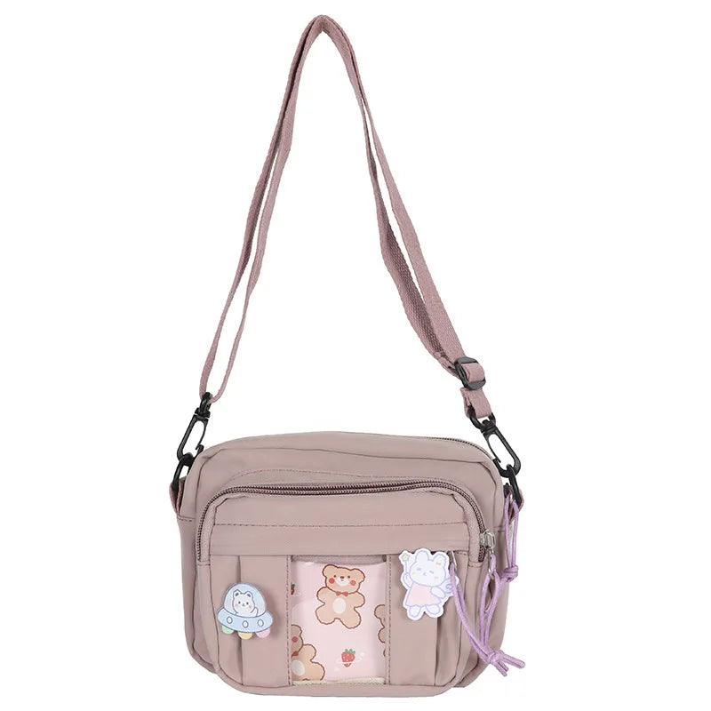 New Kawaii Bag Girls 2024 New JK Transparent Bag Small Crossbody Bag For Women Purses and Handbags Shoulder Bag Itabag Bolso