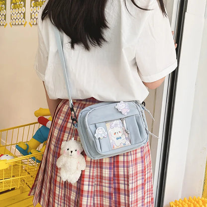 New Kawaii Bag Girls 2024 New JK Transparent Bag Small Crossbody Bag For Women Purses and Handbags Shoulder Bag Itabag Bolso