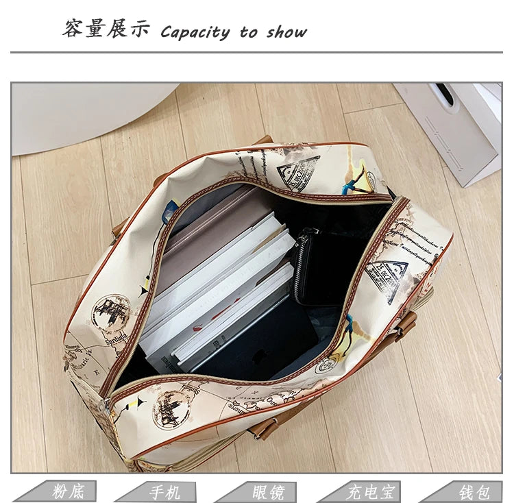 Large Capacity Women Travel Suitcase Trolley Bags Wheeled Bag Oxford Waterproof Rolling Luggage Travel Bag With Wheels