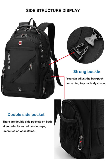 2024 Waterproof 17/20 Inch Laptop Backpack Men Airplane Travel Backpack Women Oxford Rucksack Male School Bag modern Mochila