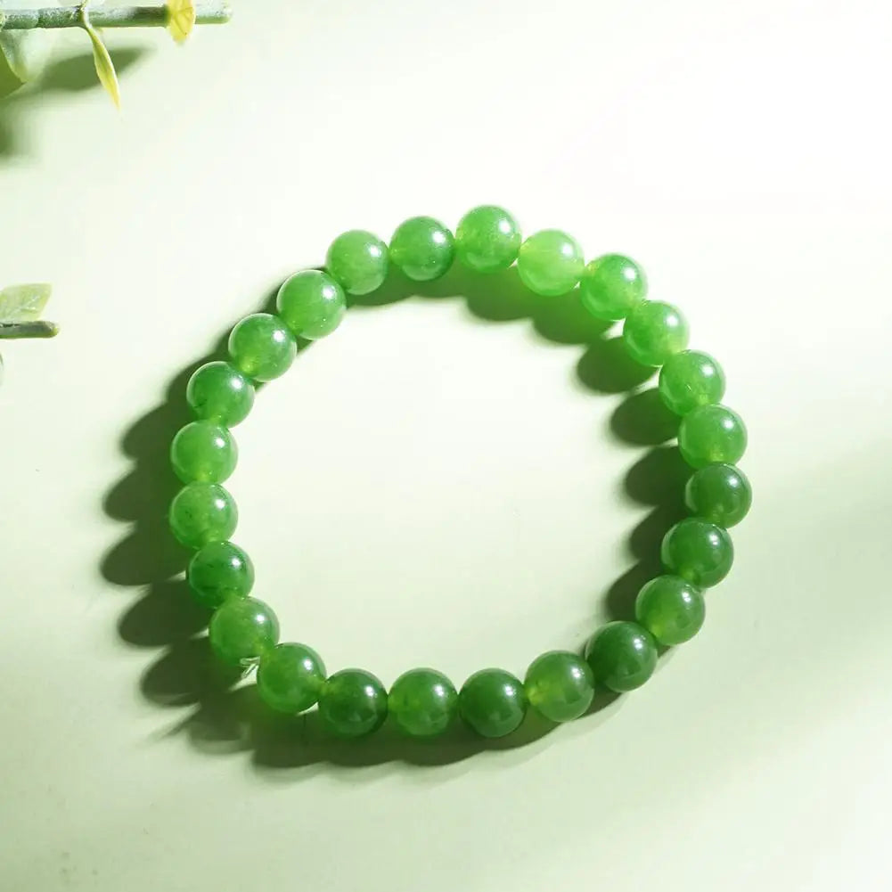 Fashion Agate Lucky Wealth Bracelets Women Lucky Charm Bracelet For Business Green Stone Beads Triple Protection Bracelet