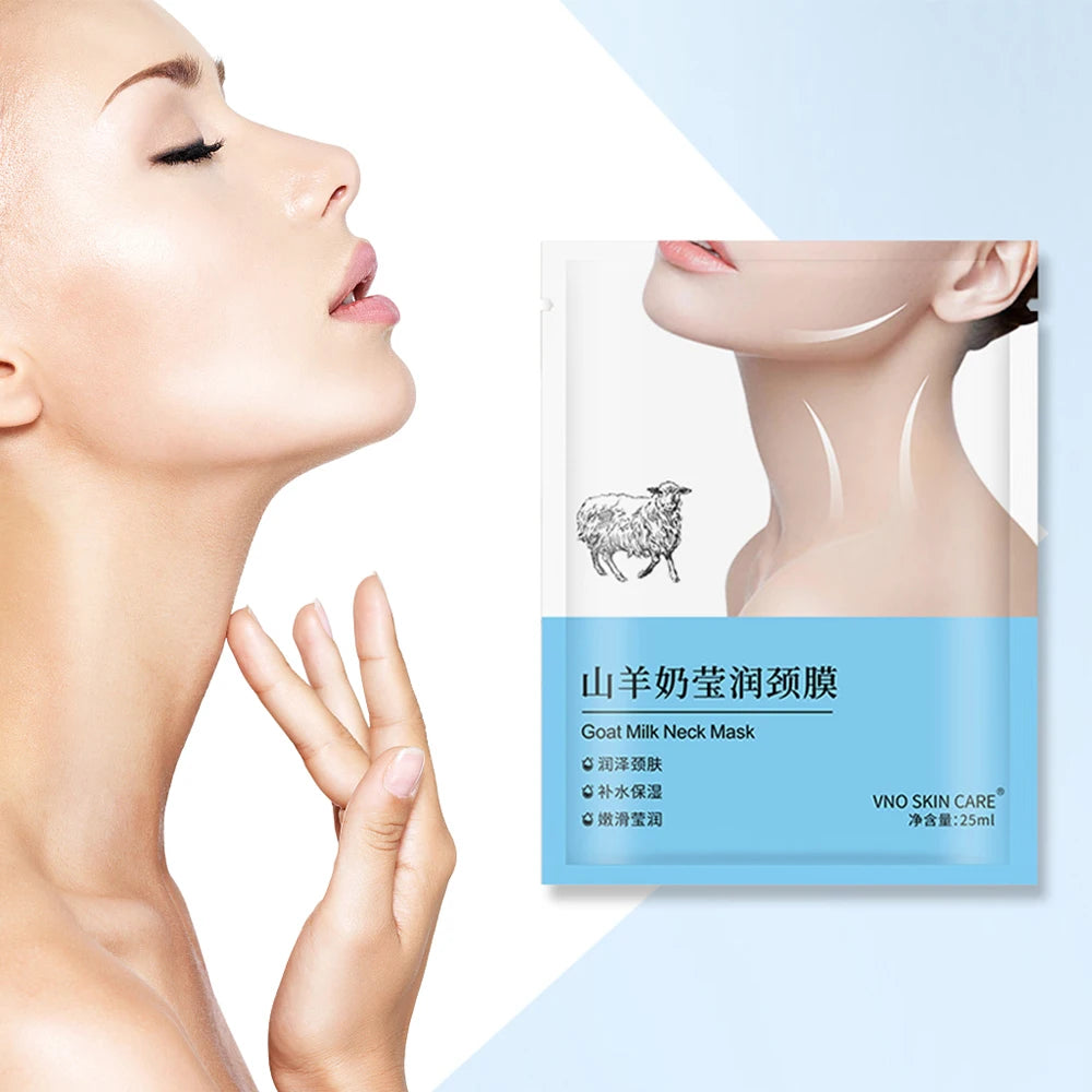 Goat Milk Neck Mask Collagen Firming Necks skincare Mask Beauty Moisturizing Lift Firming Neck Skin Care 1PCS