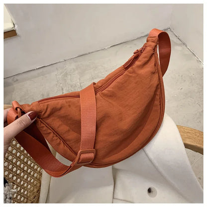 Casual Nylon Hobos Crossbody Bag for Women Designer Shoulder Bags Large Capacity Tote Lady Travel Shopper Bag Female Purses 2024