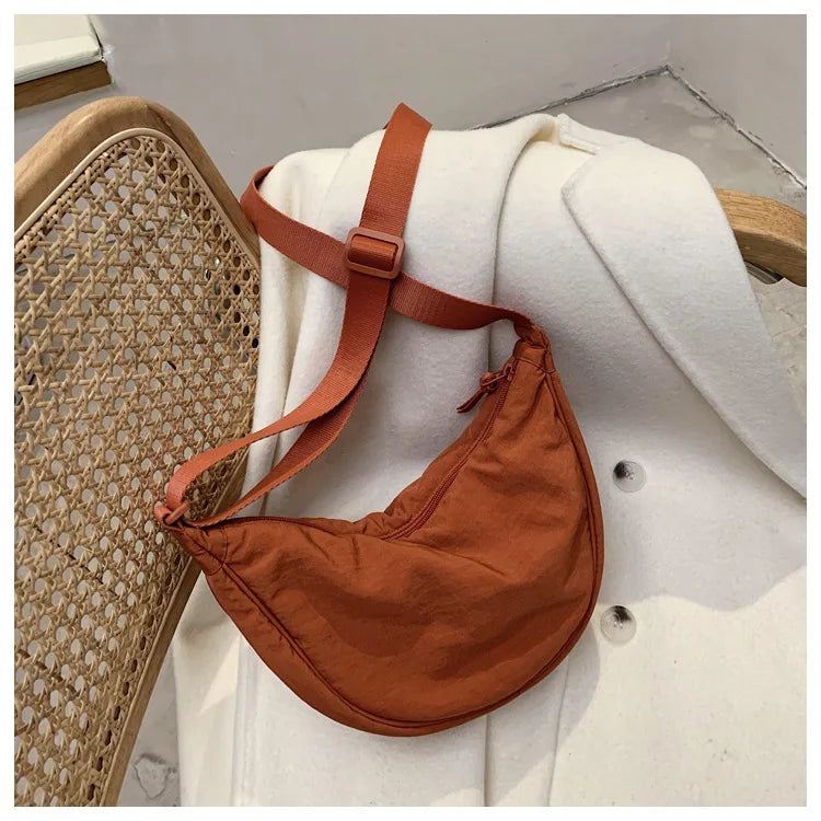 Casual Nylon Hobos Crossbody Bag for Women Designer Shoulder Bags Large Capacity Tote Lady Travel Shopper Bag Female Purses 2024