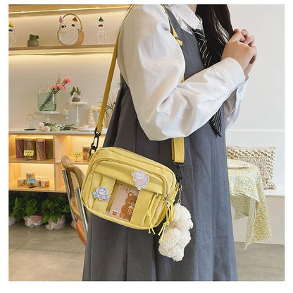 New Kawaii Bag Girls 2024 New JK Transparent Bag Small Crossbody Bag For Women Purses and Handbags Shoulder Bag Itabag Bolso