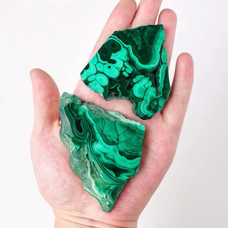 New Malachite Crystals Natural Crystal Malachite Slice For Home Decoration Polished Slab Rock Healing Crystals Malachite Stones