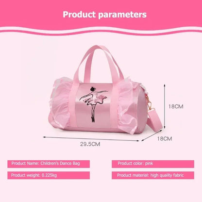 2024 New Ballet Dance Bags Pink Girls Sports Dance Kids Backpack Baby Barrels Package Bag Costume Clothes Shoes Dress Handbag