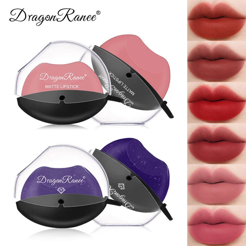 New Squeeze Into Lazy Lipstick Lip-shaped Lipstick Moisturizing Matte Lip Makeup Tint Waterproof Nonstick Cup Lipgloss Korean - MarvelouStore