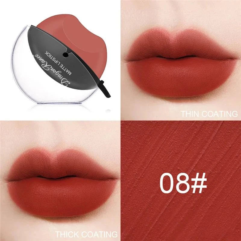 New Squeeze Into Lazy Lipstick Lip-shaped Lipstick Moisturizing Matte Lip Makeup Tint Waterproof Nonstick Cup Lipgloss Korean - MarvelouStore