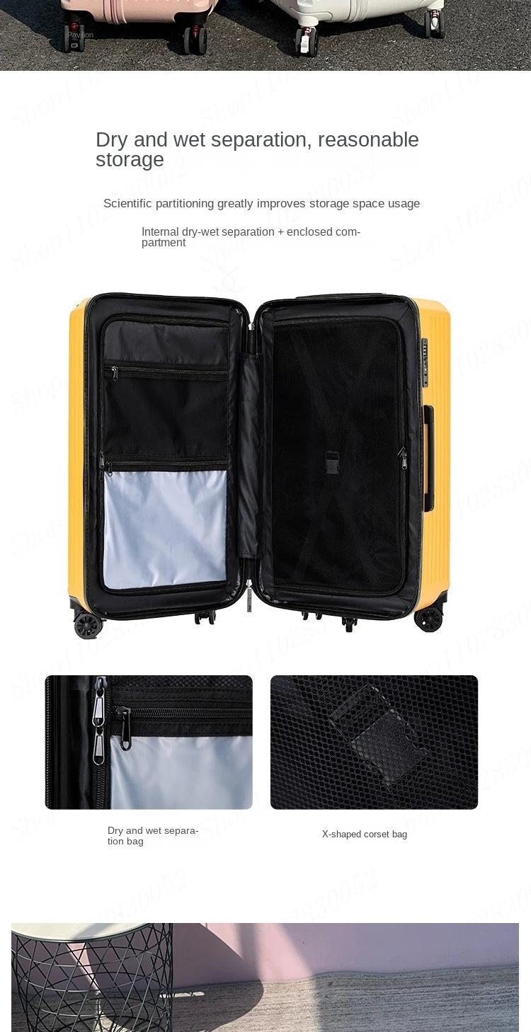 Large Capacity Suitcase 20" 24" 30" 32inch Brakes Universal Wheel Luggage Bag Men Rolling Password Trolley Case Women Travel Bag