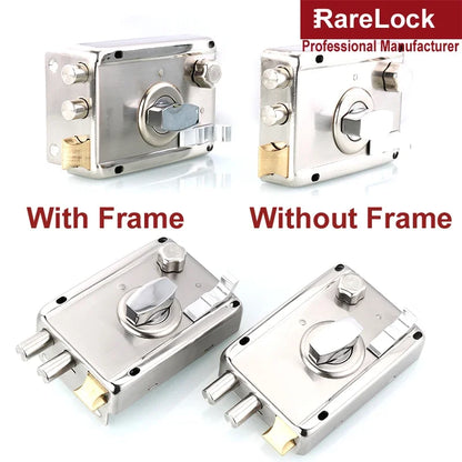 Deadbolt Door Lock with Keys for Gate Office Women Bag Shop Door Hardware Home Security DIY Rarelock MS413 H