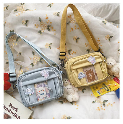 New Kawaii Bag Girls 2024 New JK Transparent Bag Small Crossbody Bag For Women Purses and Handbags Shoulder Bag Itabag Bolso