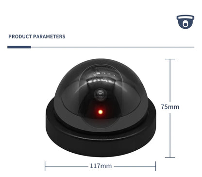 Wireless Black/White Dummy Camera Fake Plastic Dome CCTV Security Camera With Flashing Led Surveillance System Indoor Outdoor