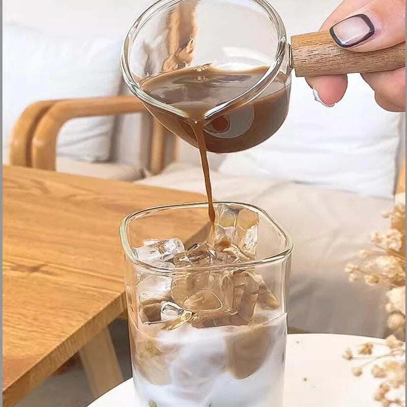 Square Coffee Glass Cup With Lid and Straw Transparent glasses Milk Tea Juice Cups ice Mug For  Drinkware