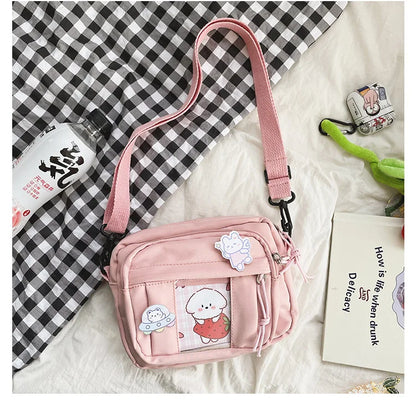 New Kawaii Bag Girls 2024 New JK Transparent Bag Small Crossbody Bag For Women Purses and Handbags Shoulder Bag Itabag Bolso