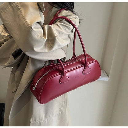 Advanced Sense Retro Pu Zipper Ladies Shoulder Bags Trend 2024 Light Luxury Hot Sale Bags for Women New Bolsas Femininas