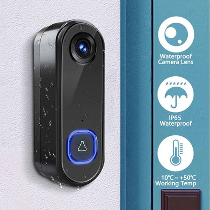 Tuya Video Doorbell 1080P WiFi Wireless Outdoor WaterProof Camera AC Power Security Protection Home Surveillance Alexa Google