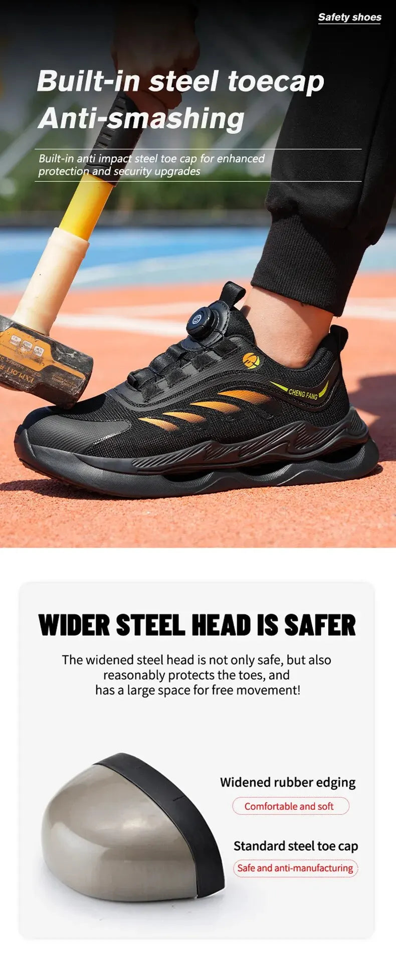 NEW Rotary Buckle Security Boots for Men Work Sneakers Women Boots Breathable Steel Toe Shoes Safety Puncture-Proof Men Boots