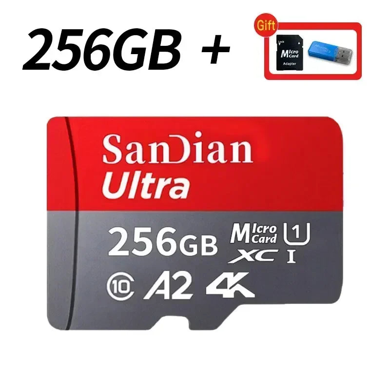 Original SD Card 2TB High Speed Memory Card 512GB 1TB Large Capacity Storage Device Sd Memory Card for Phones/Computers/Cameras