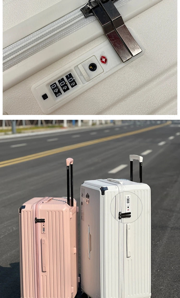 Large Capacity Suitcase 20" 24" 30" 32inch Brakes Universal Wheel Luggage Bag Men Rolling Password Trolley Case Women Travel Bag