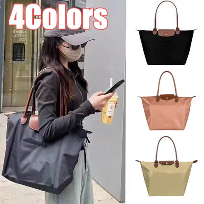 2024 New Large Capacity Classic Tote Bag Folding Designer Fashion Casual Shoulder Bag Women High Quality nylon Handbags