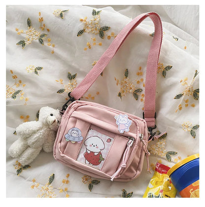 New Kawaii Bag Girls 2024 New JK Transparent Bag Small Crossbody Bag For Women Purses and Handbags Shoulder Bag Itabag Bolso