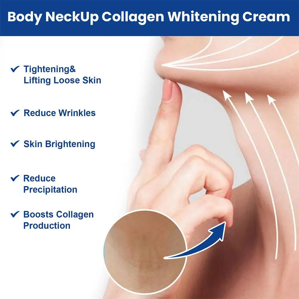 20g Collagen Neck Cream Anti-aging Whitening Tightening Lifting Moisturizing For Neck Double Chin Reducer Fine Lines Skin Care