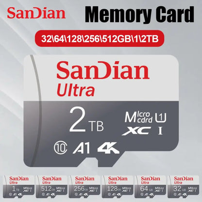 2TB Memory Card 1TB High Speed Full HD Video Card 512GB MINI SD Card 256GB 128GB 64GB Newest Micro Card For Phone/Tablet/PC