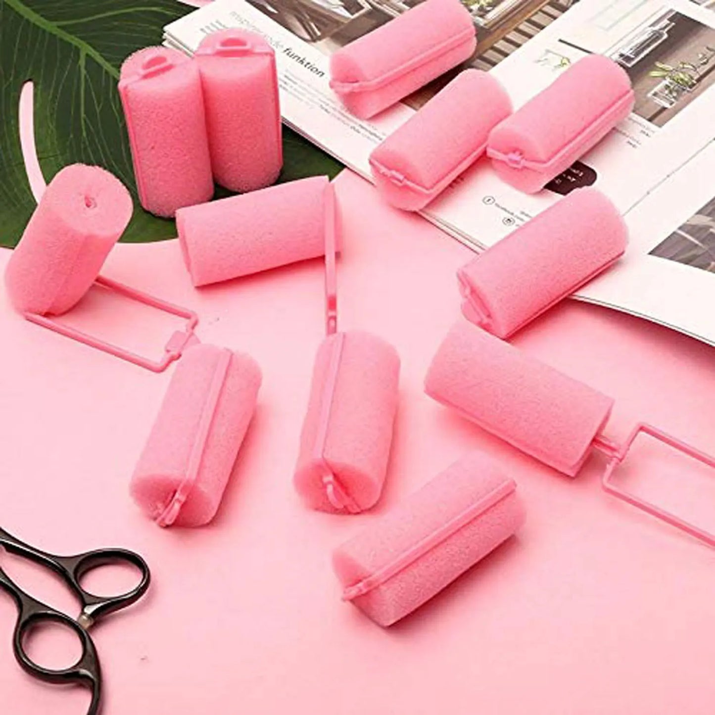 6-14pcs Soft Sponge Foam Cushion Hair Rollers Curlers Hair Salon Barber DIY Curls Hairdressing Kit DIY Home Hair Styling Tools