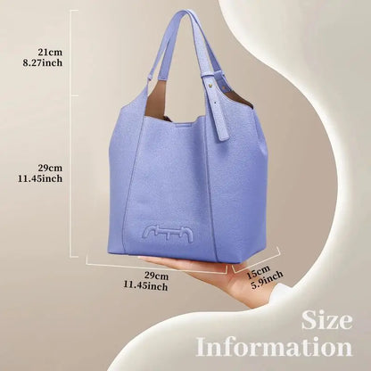 Ladies Handbag 2024 New Fashion Simple PU Material Classic Style Large Capacity Commuter Wallet Women's Tote Bag