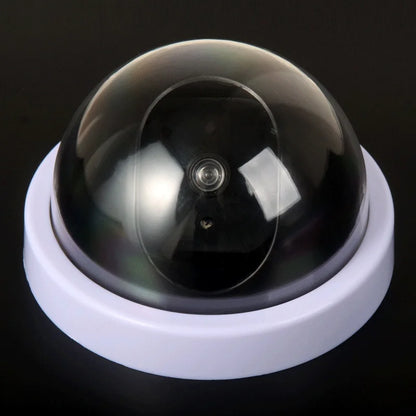 Wireless Black/White Dummy Camera Fake Plastic Dome CCTV Security Camera With Flashing Led Surveillance System Indoor Outdoor