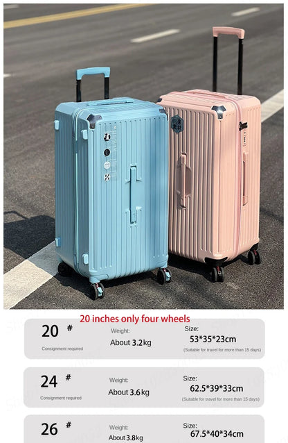 Large Capacity Suitcase 20" 24" 30" 32inch Brakes Universal Wheel Luggage Bag Men Rolling Password Trolley Case Women Travel Bag