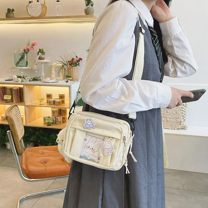 New Kawaii Bag Girls 2024 New JK Transparent Bag Small Crossbody Bag For Women Purses and Handbags Shoulder Bag Itabag Bolso