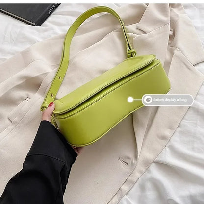 New Luxury Designer Shoulder Crossbody Bags for Women 2024 Pu Leather Trend Female Underarm Bag Fashion Purse Flap Handbags