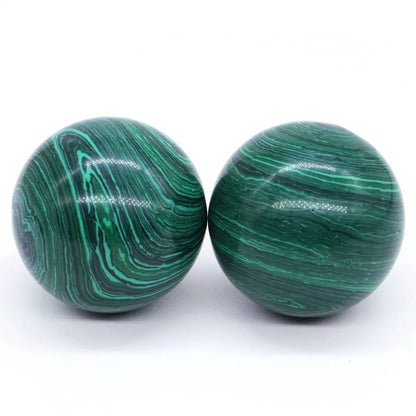 40MM Natural Crystal Round Ball Globe Malachite Turquoise Quartz Sphere Fengshui Wicca Chakra Massage Gemstone Home Decor Gift